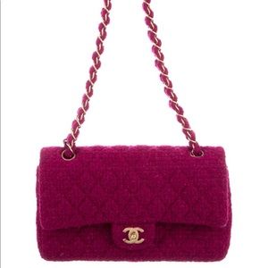 Chanel 2.55 Double Flap Tweed  Bag